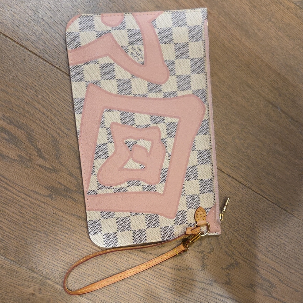 Authentic Louis Vuitton Damier Azure Tahitienne Clutch Wristlet